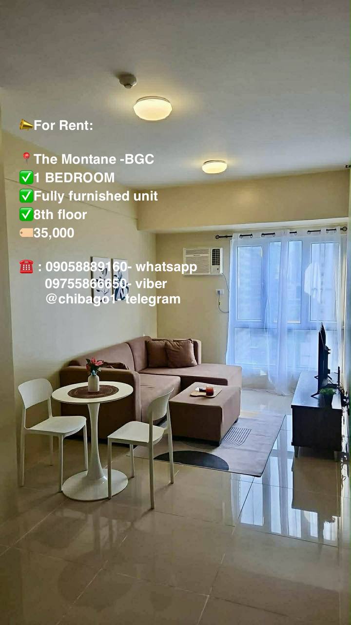 Unit 8, The Montane Tower One, Uptown BGC, Taguig City