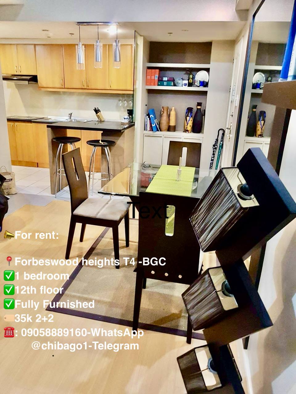 Unit 12, Forbeswood Heights Tower Four, BGC, Taguig City
